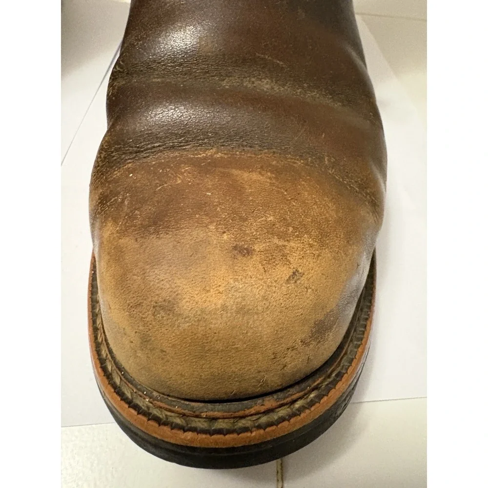 Thorogood American Heritage 814-4208 Tobacco Leather‎ Boots. REPAIR NEEDED